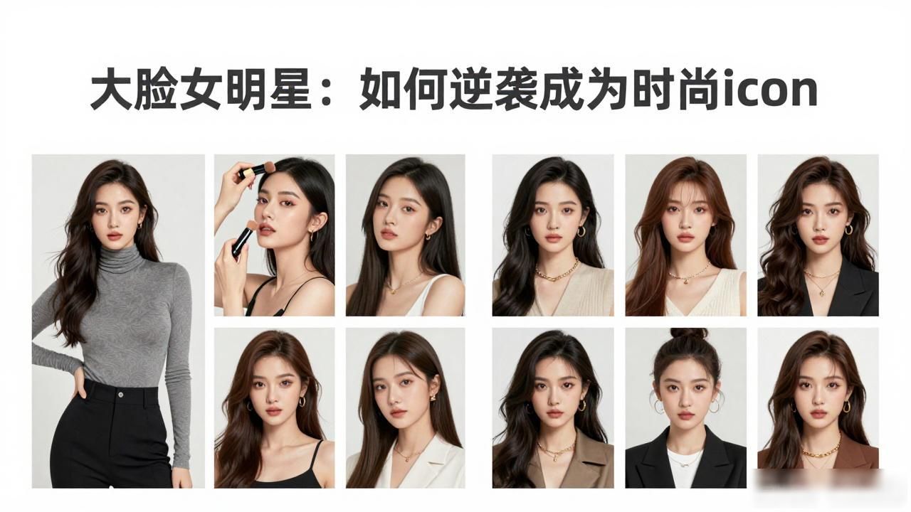 大脸女明星：如何逆袭成为时尚icon